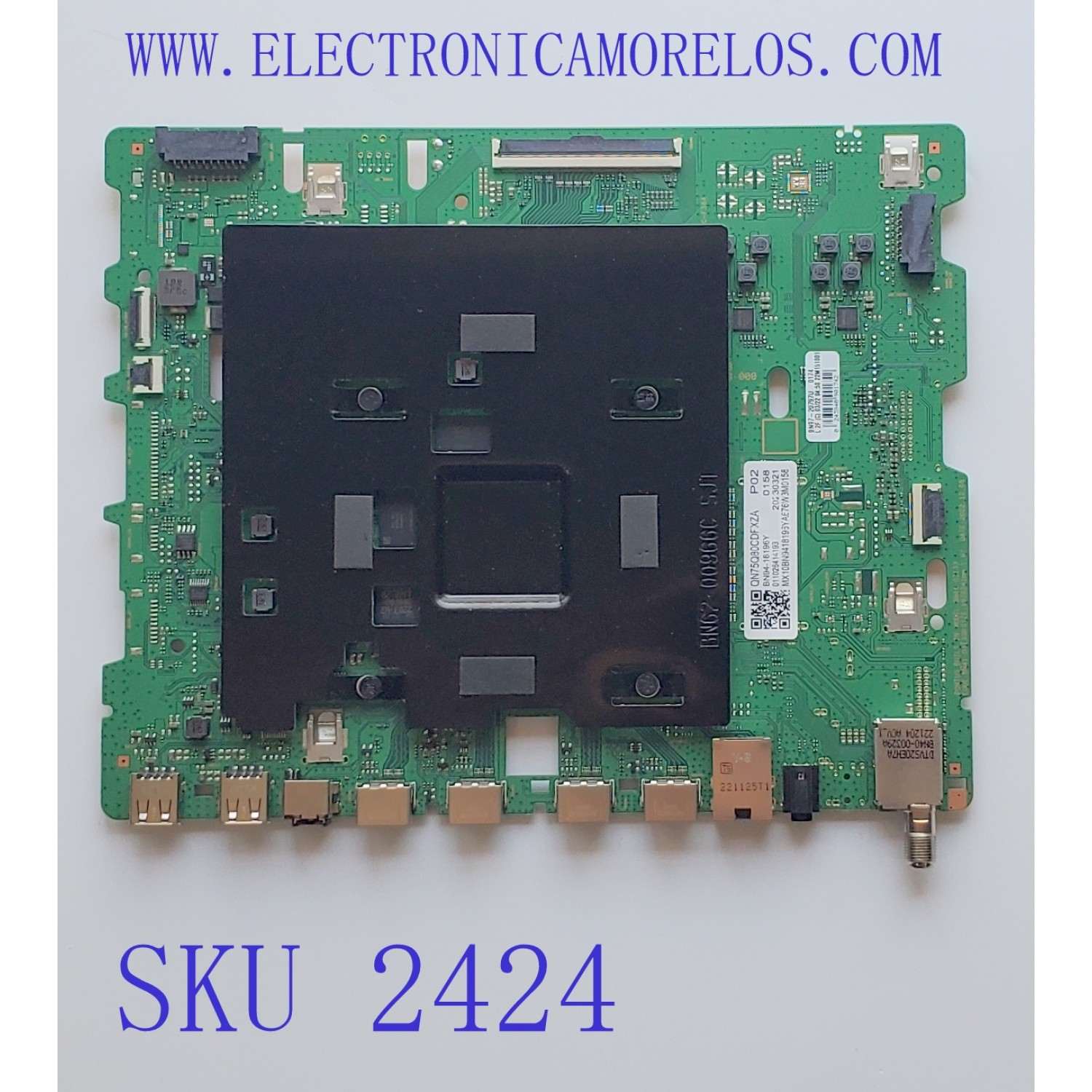 MAIN PARA TV SAMSUNG QLED 4K·UHD·HDR / NUMERO DE PARTE BN94-18196Y / BN41-03133B / BN97-20797U / BN9418196Y / PANEL CY-TC075FKEV1H / DISPLAY HV750QUB-S7B / BN96-50413A / MODELOS QN75Q80 / QN75Q80CDFXZA	